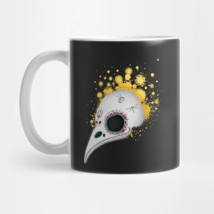 Skull of a bird. Mexican skull. Sugar skull. Mexican style. Skull with flowers Mug